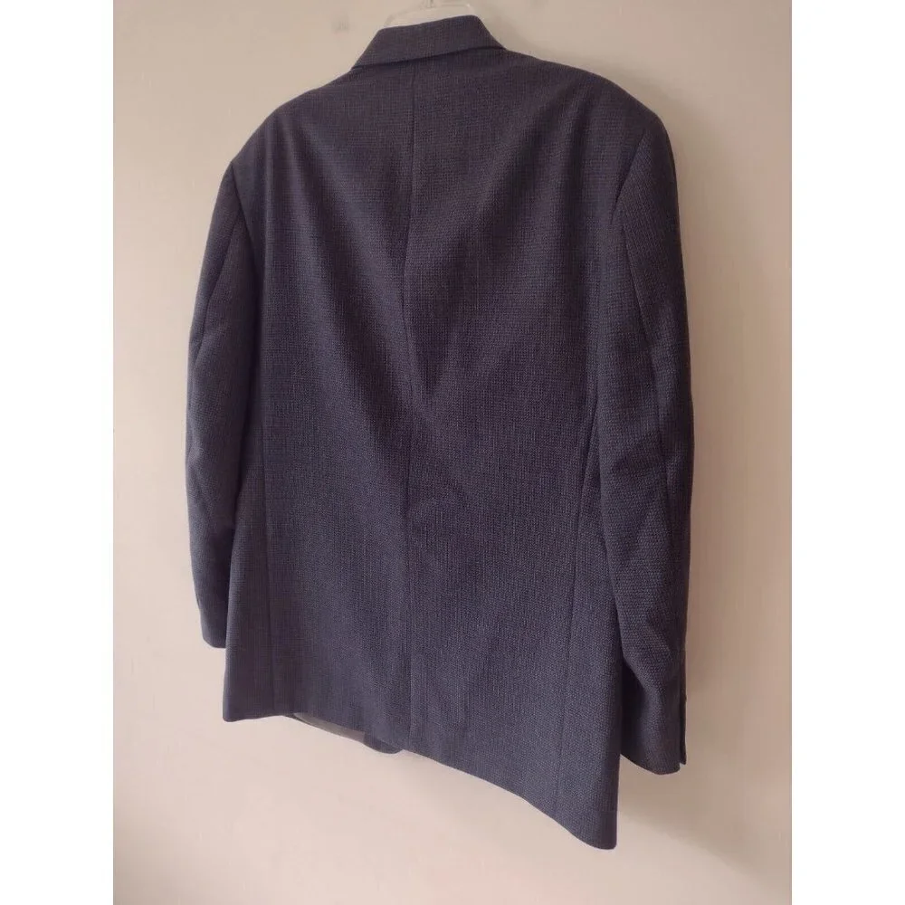 Vintage Oscar De La Renta 100% Wool Sport Suit Jacket Men's Size 42 R Gray‎
